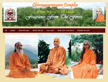 Tablet Screenshot of chinmayaranyam.org